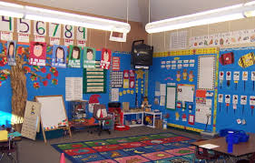 Traditional kindergarten classroom