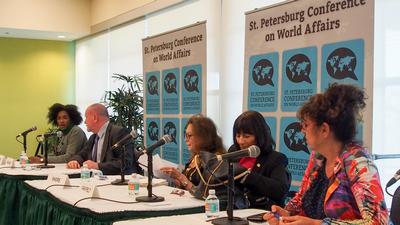 Speaking at St Pete World Affairs Conference
