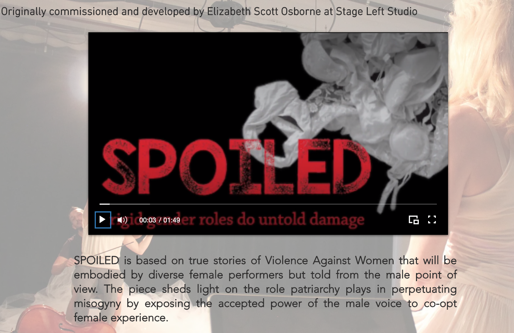 SPOILED – My Play Lives Again in 2020